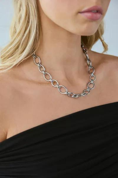 Urban Outfitters Stainless Steel Statement Chain Necklace