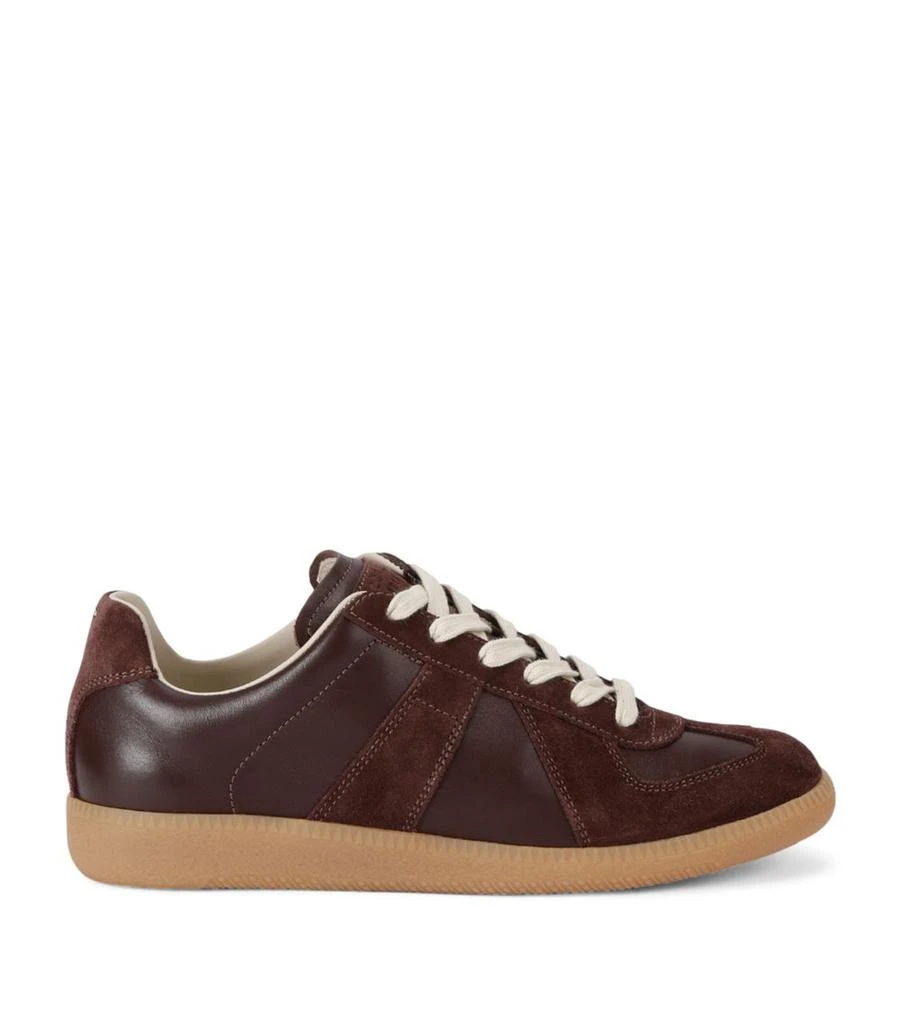 MAISON MARGIELA Leather-Suede Replica Sneakers 1