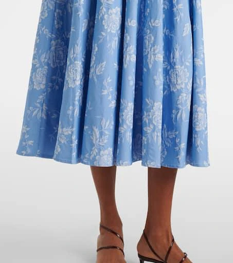 Staud Wells floral pleated corset dress 5