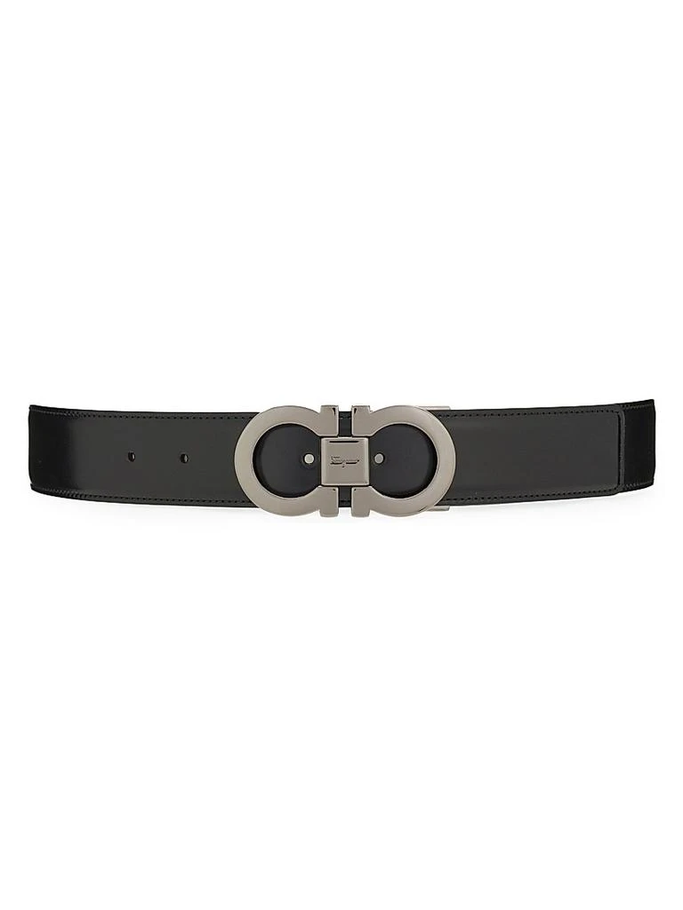 Salvatore Ferragamo Gancini Buckle Adjustable Cut-to-Size Reversible Belt 4