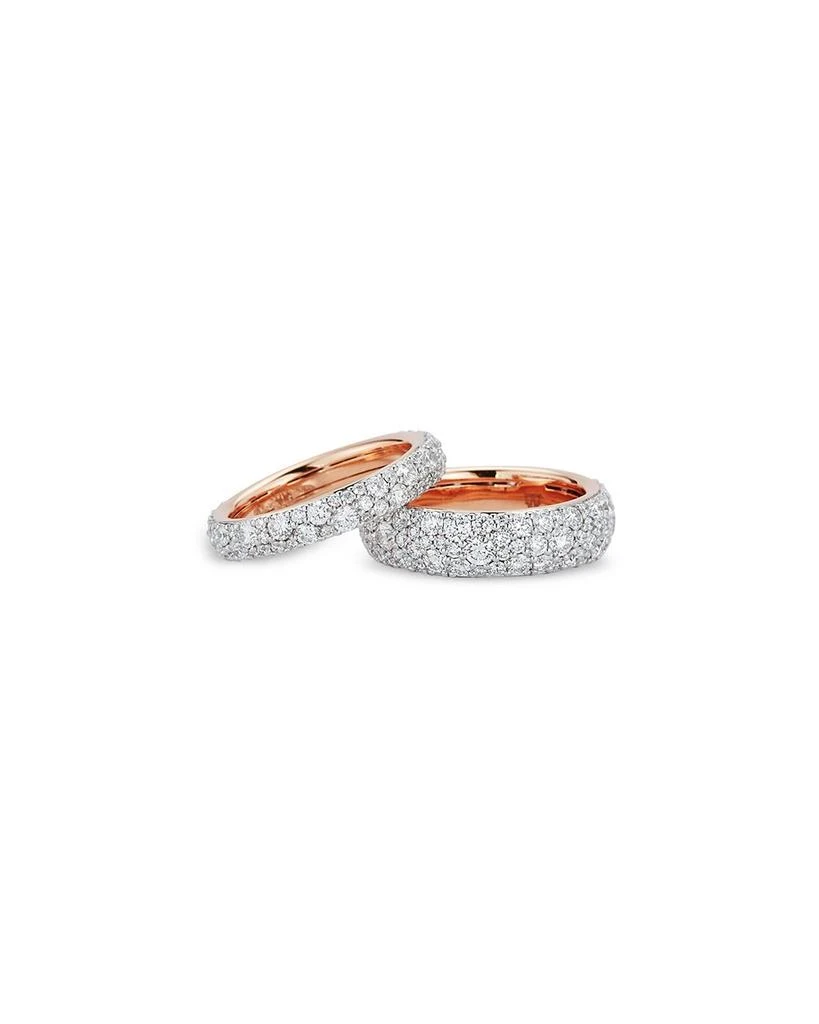 Walters Faith 18K Rose & White Gold Diamond Pavé Eternity Band 5