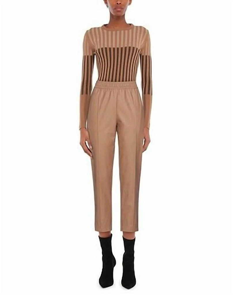Nude Nude - camel leather pant 1