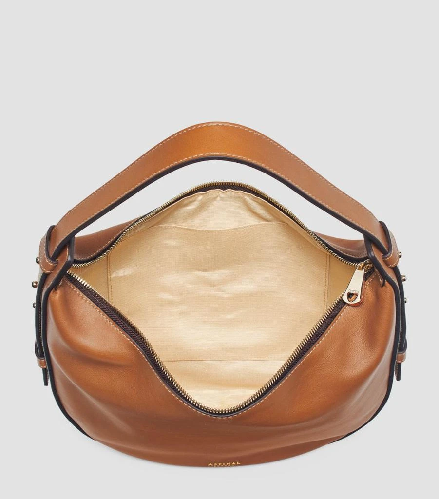 Aspinal of London Leather Hobo Crescent Shoulder Bag 5