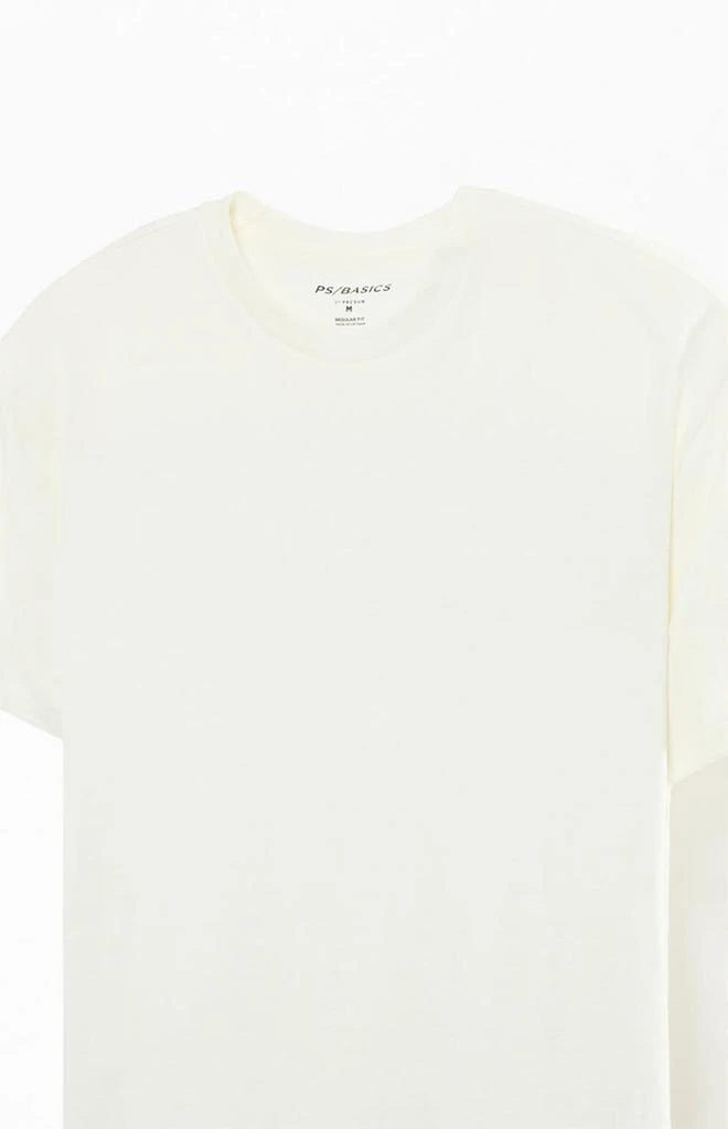 PacSun Cream Reece Regular T-Shirt 2