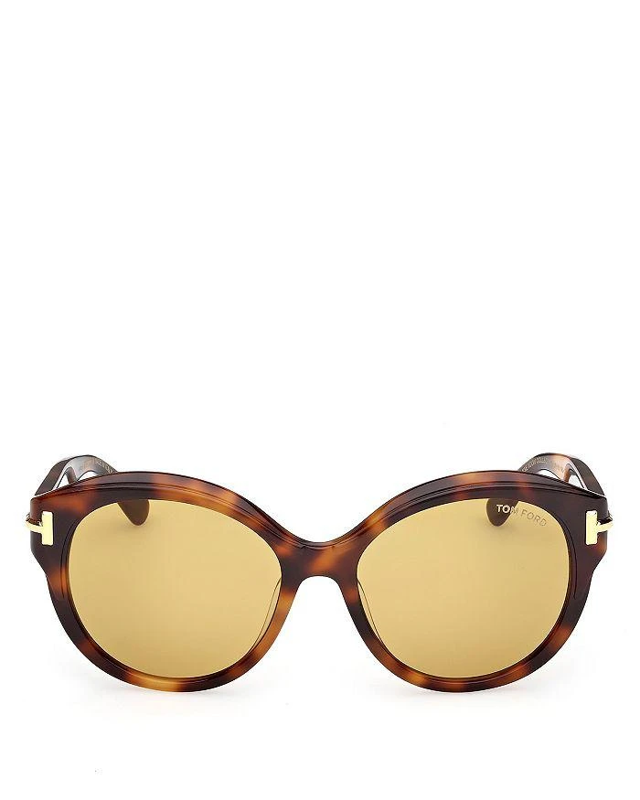 Tom Ford Icon Collection Round Sunglasses, 57mm  display picture 3