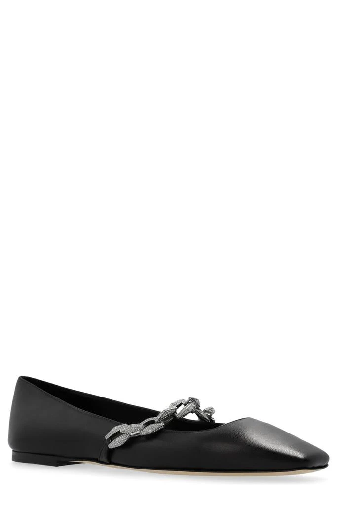 Jimmy Choo Jimmy Choo Chain Embellished Ballerina Flats 2