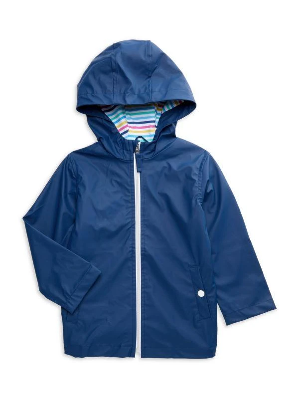 Members Only Little Girl's Hooded Raincoat 1