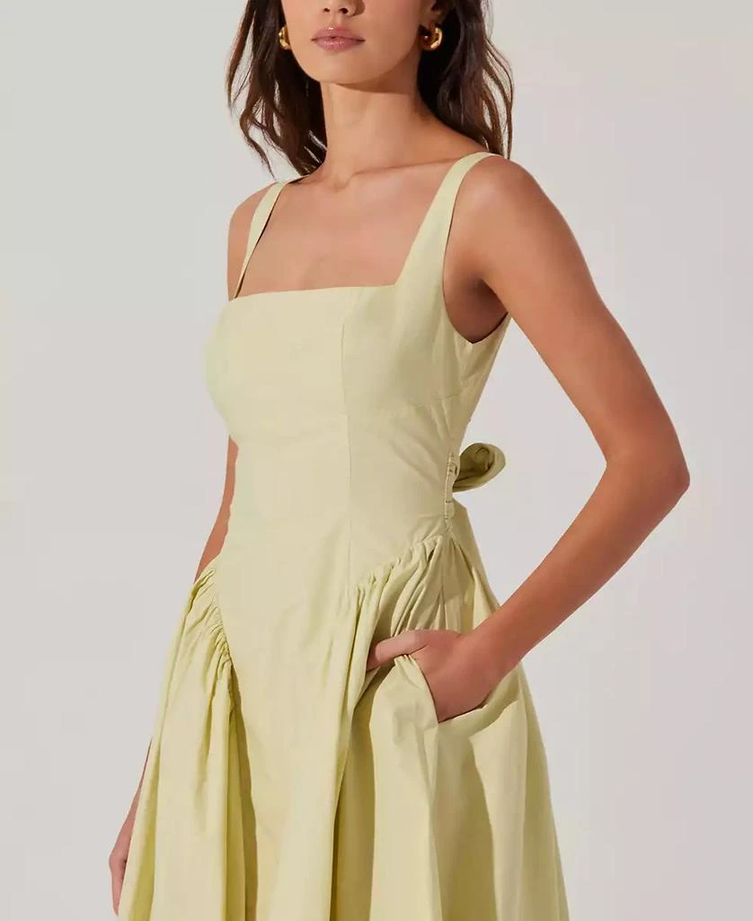 knee length dresses for ladies Vinya Poplin Drop Waist Dress main image 1