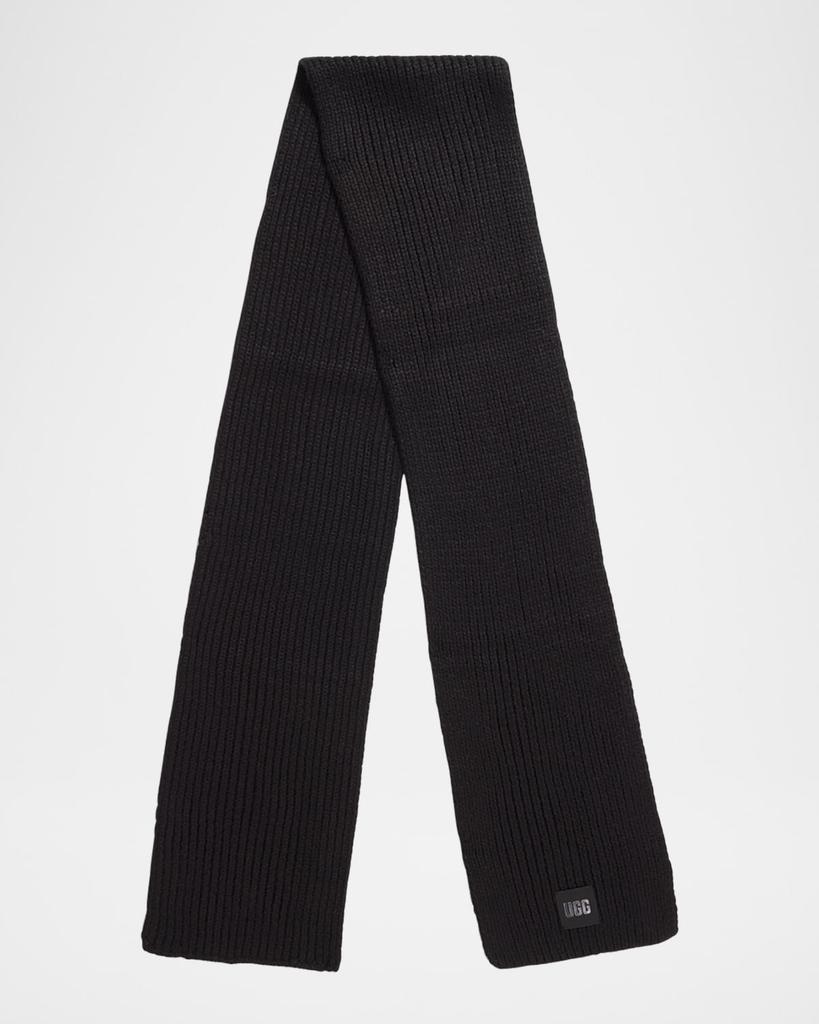UGG Rib Edge Repeating Logo Graphic Scarf - Scarves