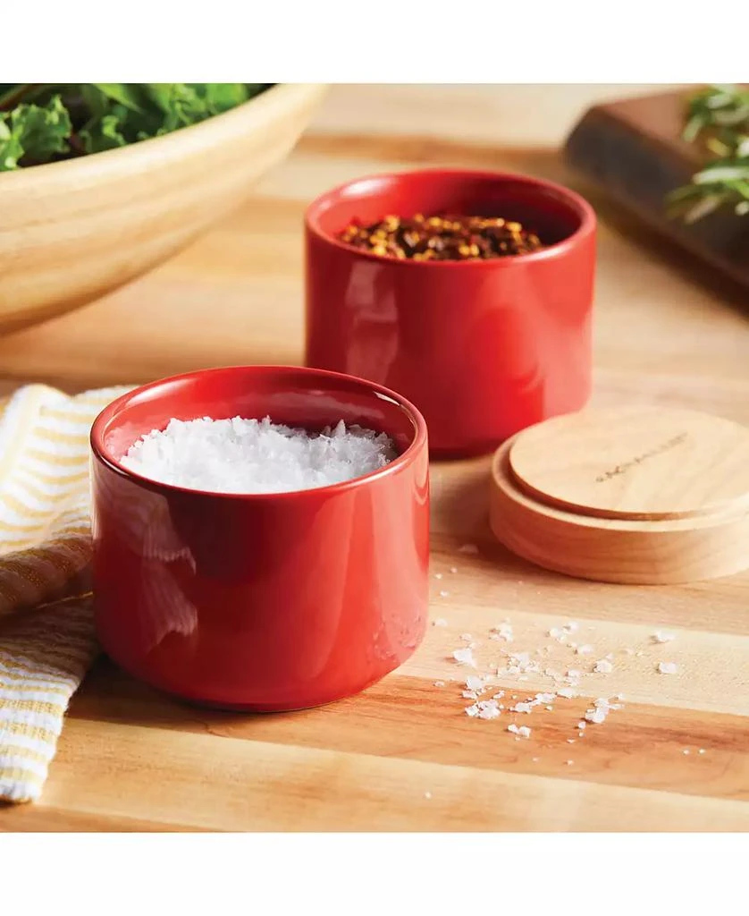 Rachael Ray Ceramic Stacking Spice Box Set with Lid, 2-Piece 9
