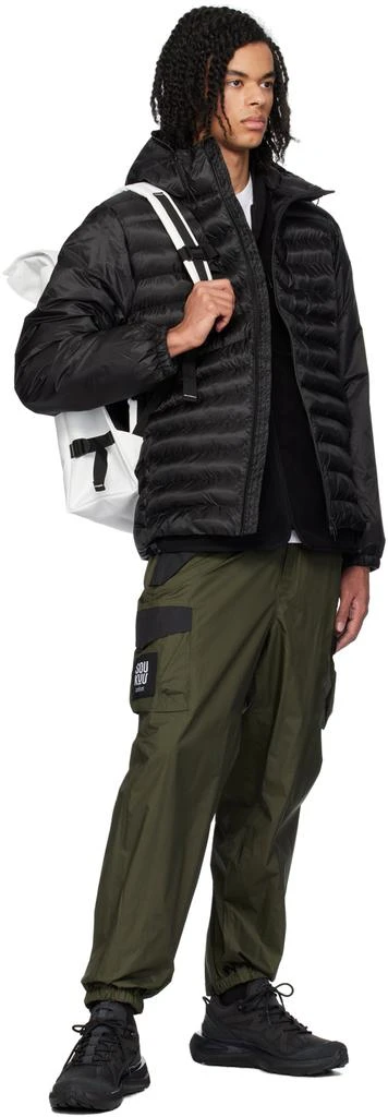 RAINS White Rolltop Contrast Large Backpack 4