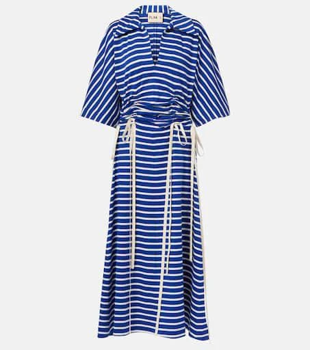 Striped cotton jersey midi dress  On Sale Now with Up to 51% Off |  Discover Exclusive Deals & Savings at BeyondStyle  Authentic Plan C  w|m|e|women|midi dresses|o|n|plan c|clothing|dresses|designers with  Limited-Time Discounts,