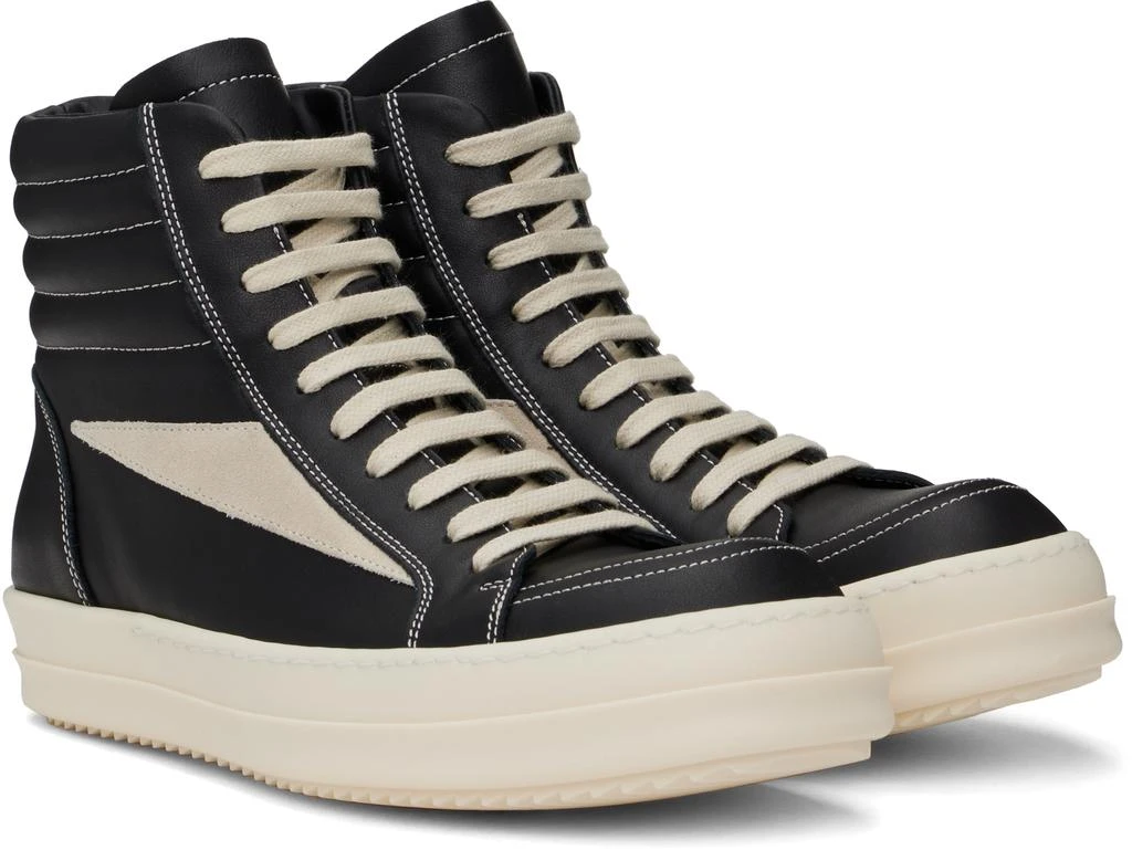 Rick Owens Black Hollywood High Vintage Sneaks Sneakers 4