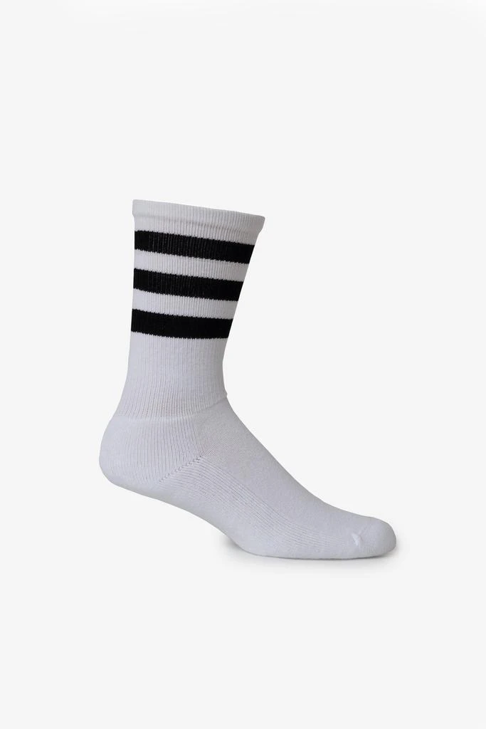 Los Angeles Apparel CALFSOCK - Unisex 3-Stripe Calf Sock 64