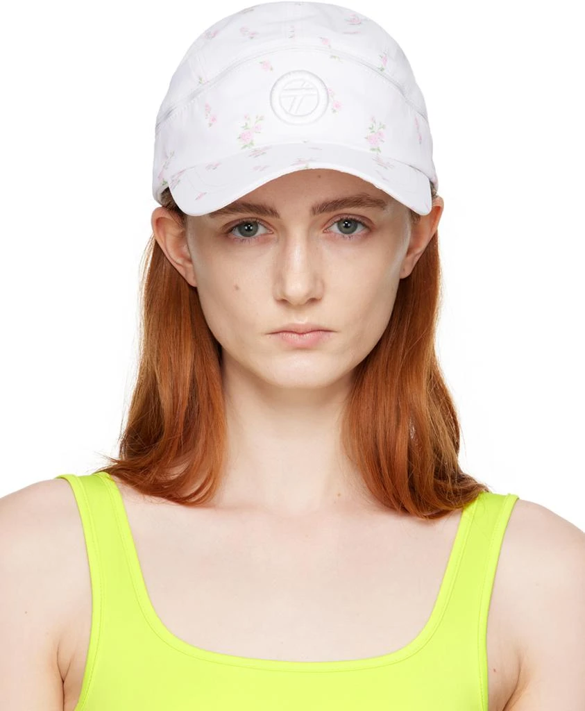 TheOpen Product White Convertible Flower Visor Cap 1