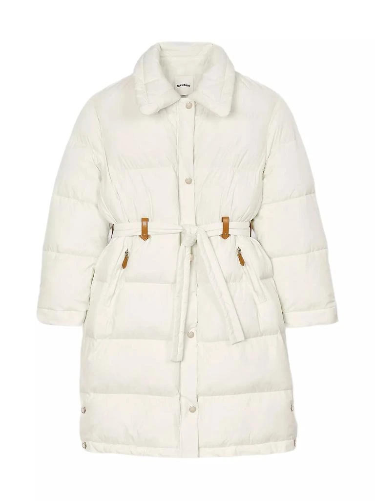 Sandro Quilted Mid Length Puffer Jacket 1