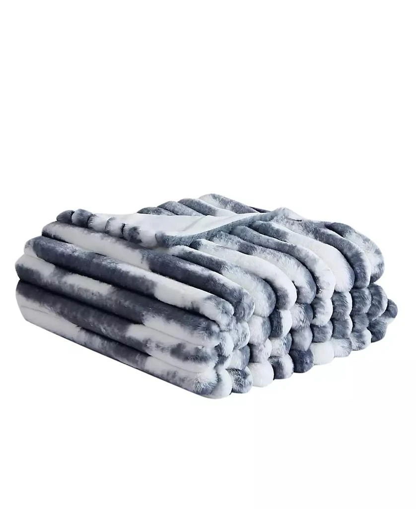 French Connection CLOSEOUT! Abstract Printed Faux Fur Throw, 60" x 50" 5