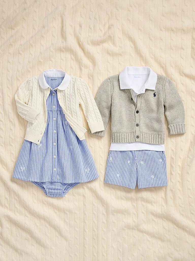 Ralph Lauren Baby Boy's Combed Cotton Button-Front Cardigan 3