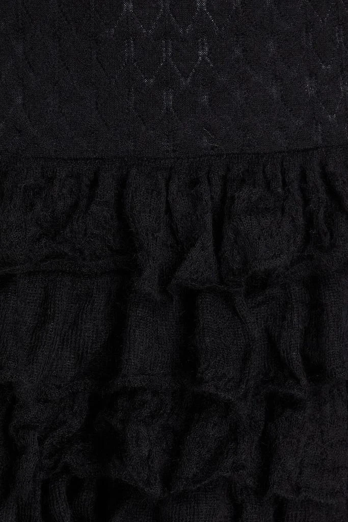 Zimmermann Ruffled pointelle-knit maxi skirt 4