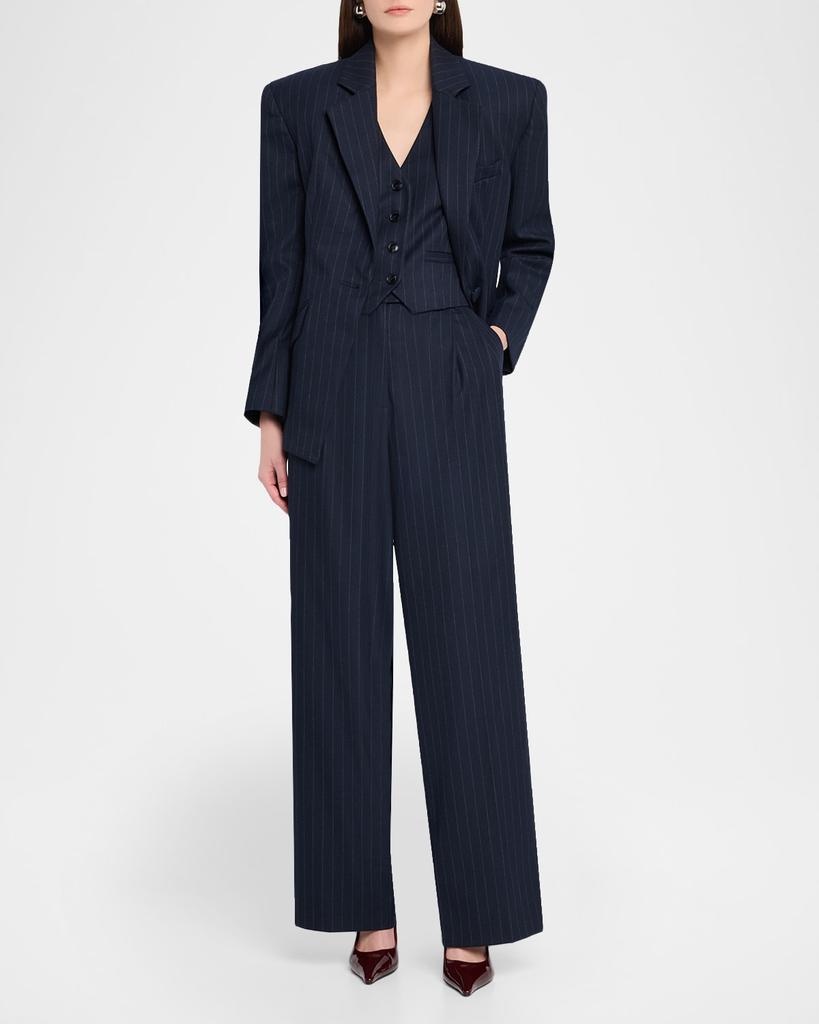 Sans Faff Atlas Pinstripe Twill Blazer