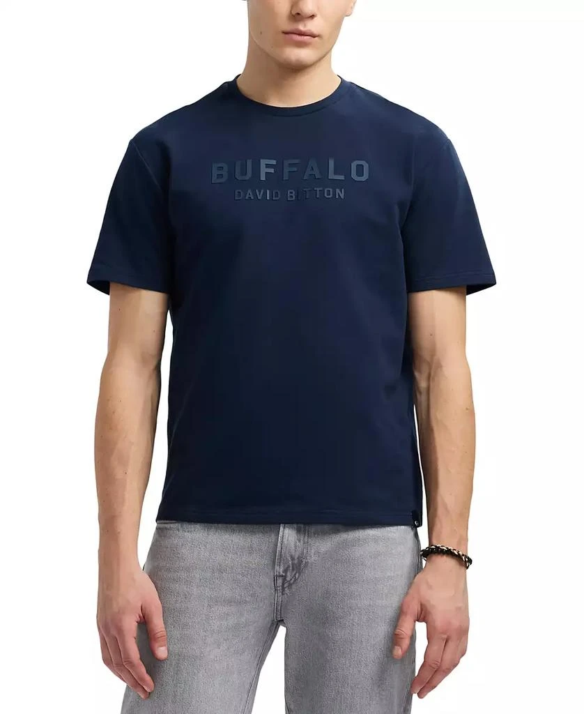 BUFFALO David Bitton Men
s Tomba Short Sleeve Crewneck Raised Logo Graphic T-Shirt 1