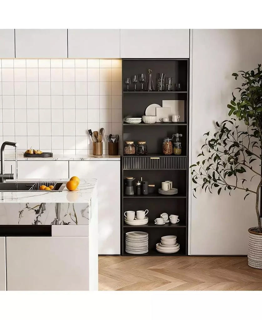 YIGII 72" Tall 7-Tier Display Organizer with Anti-Tip Kit for Home Decor 5