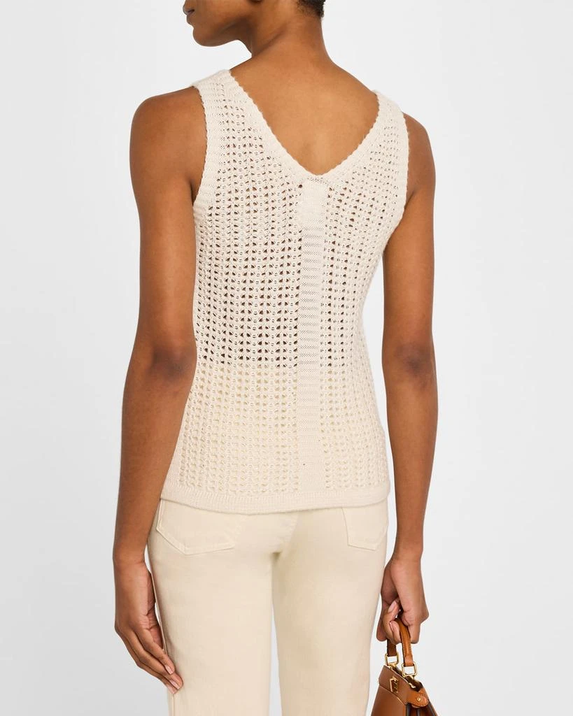TSE Cashmere Sequin Open-Knit Tank 3