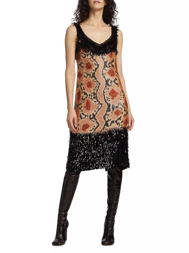 Dries Van Noten Damaras Beaded &amp; Sequin-Fringe Dress 3