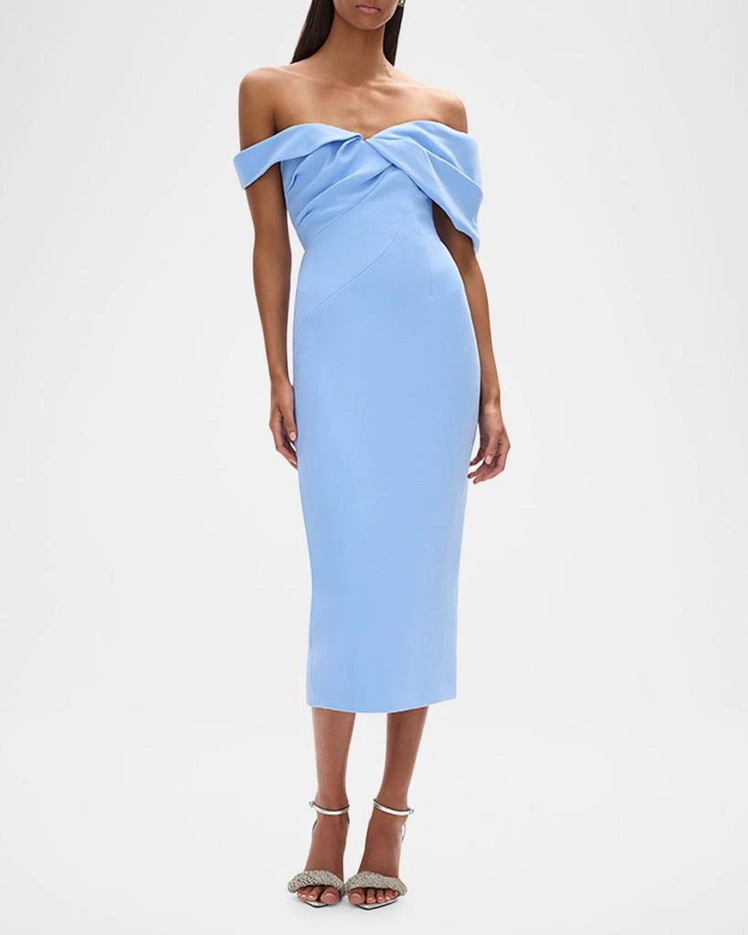 RACHEL GILBERT Mattie Off-The-Shoulder Midi Dress 2