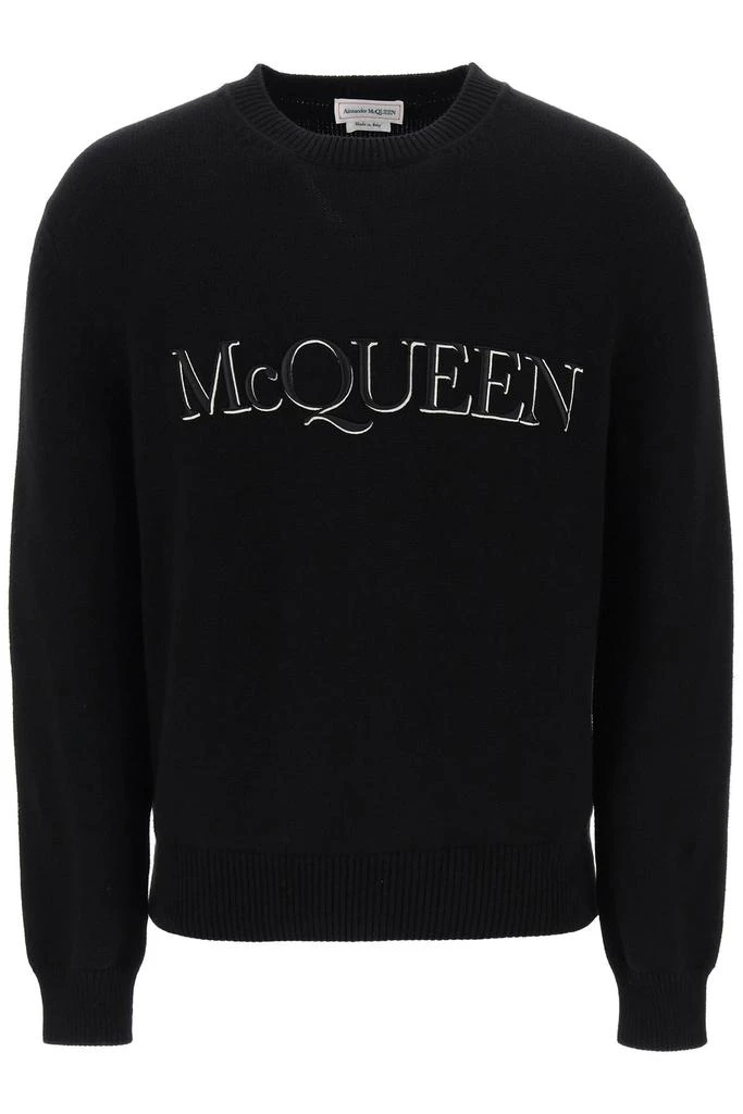 ALEXANDER MCQUEEN sweater with logo embroidery 1