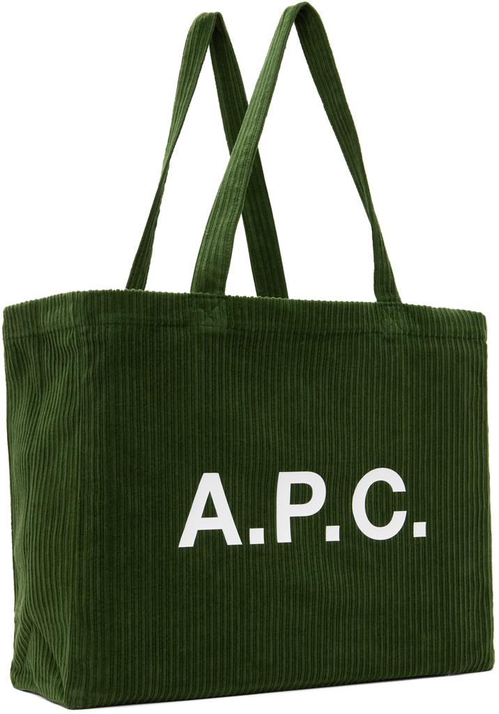 A.P.C. Green Diane Shopping Tote