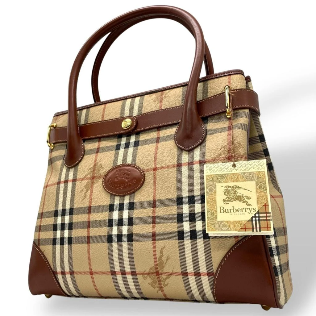 Burberry Pvc Leather Handbag (Pre-Owned) 1
