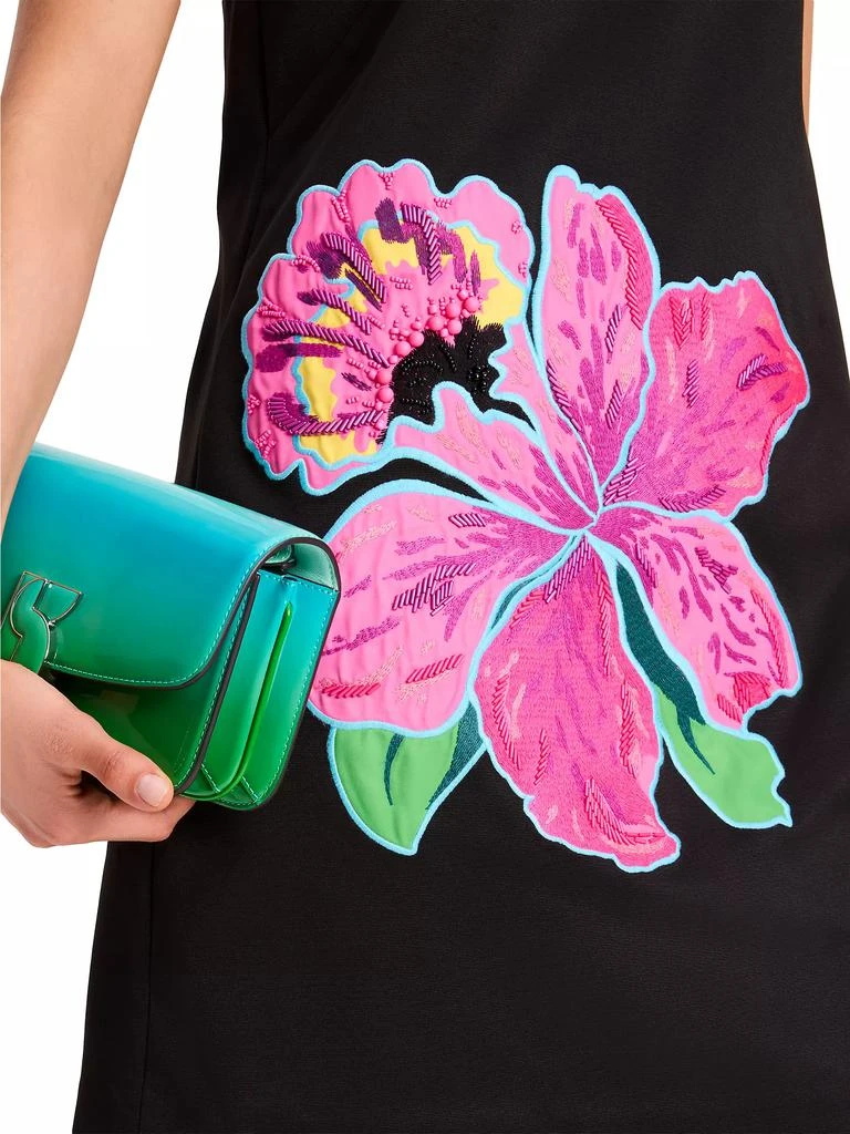 Kate Spade Mainline Floral Appliqué Shift Dress 6