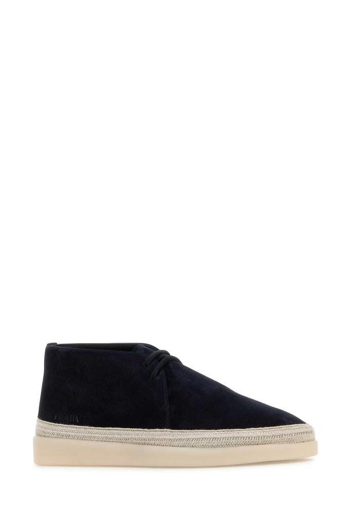 Prada MIDNIGHT BLUE SUEDE ANKLE BOOTS