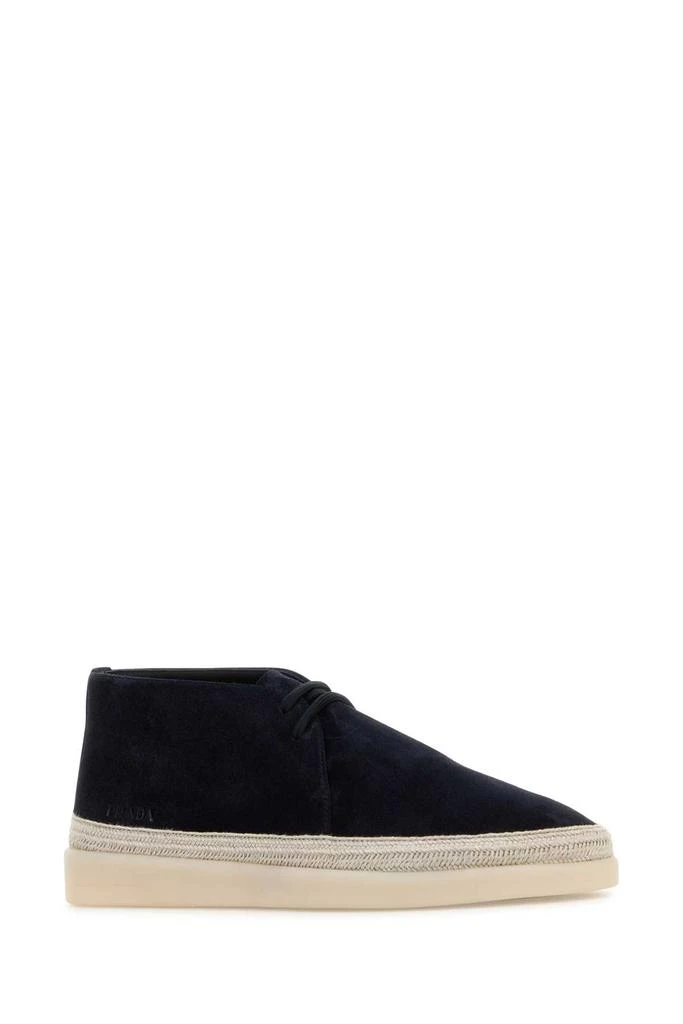 Prada MIDNIGHT BLUE SUEDE ANKLE BOOTS 2