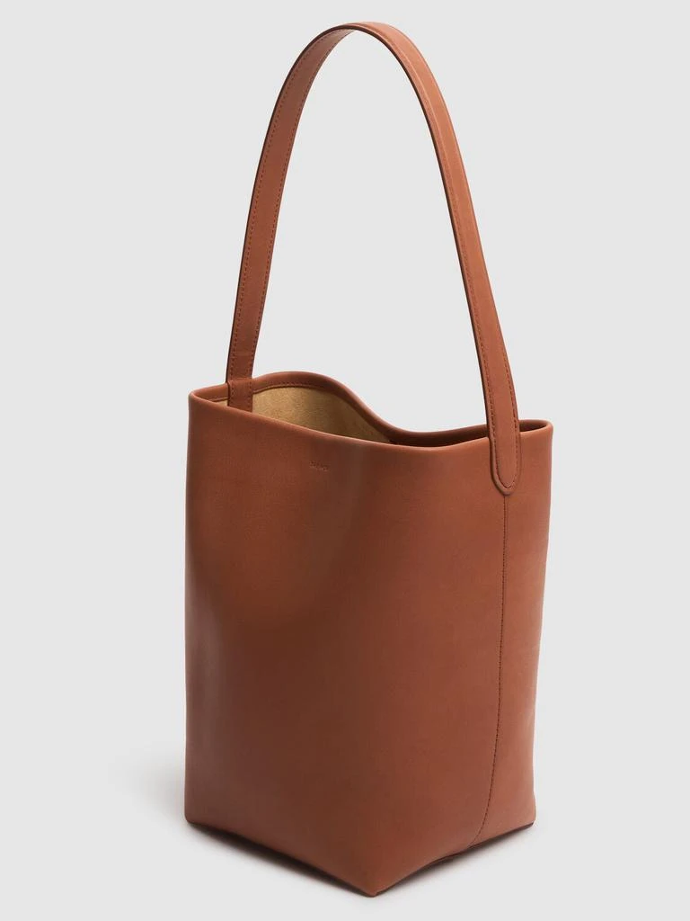 The Row Medium N/s Park Saddle Shiny Leather Bag 2