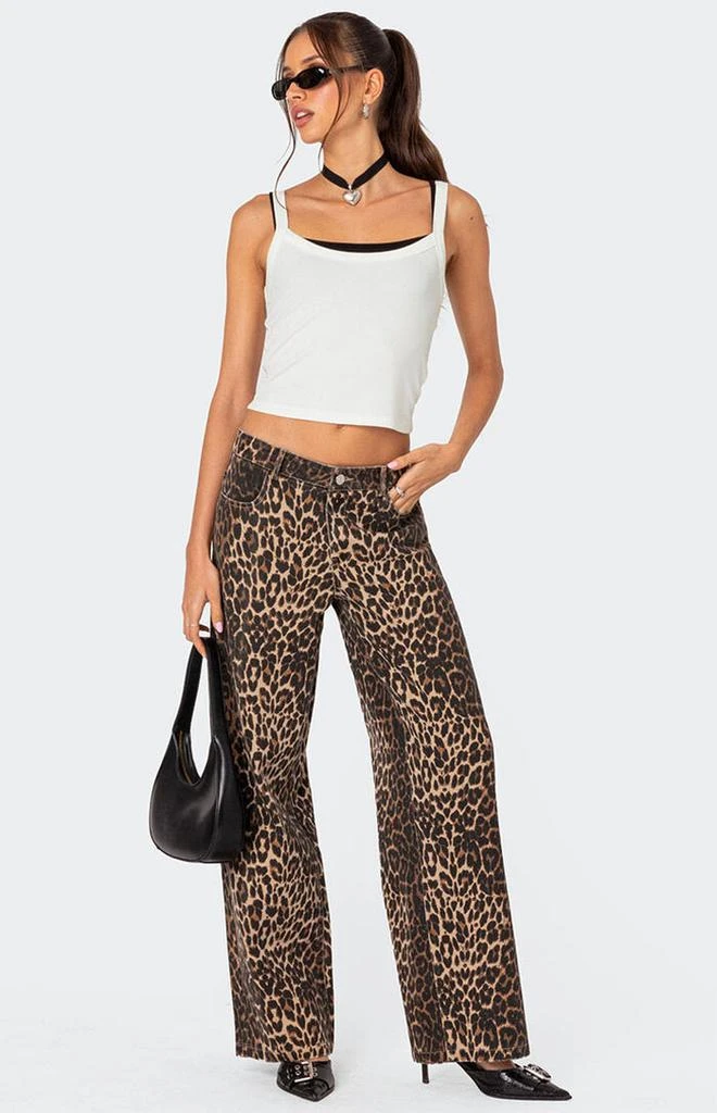 Edikted Layered Contrast Ribbed Top 2