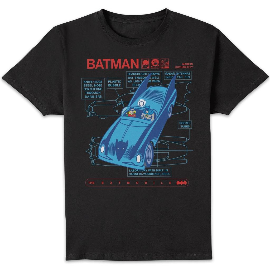 DC Comics DC Comics Batman Batmobile Unisex T-Shirt - Black