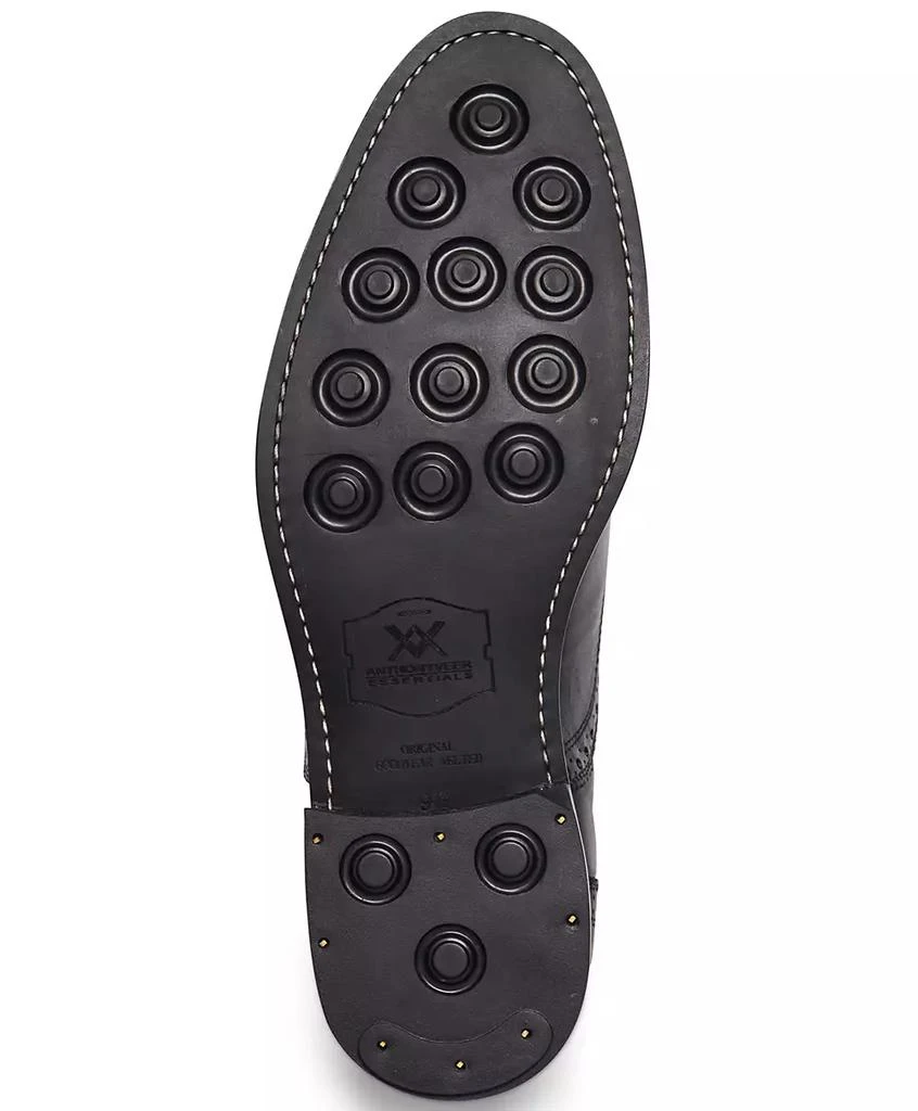 Anthony Veer Men's Ford Quarter Brogue Oxford Rubber Sole Lace-Up Dress Shoe 5