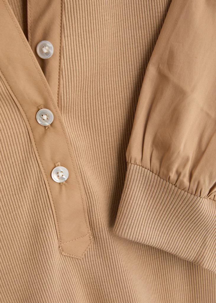 VERONICA BEARD Coralee ribbed stretch-cotton top 5