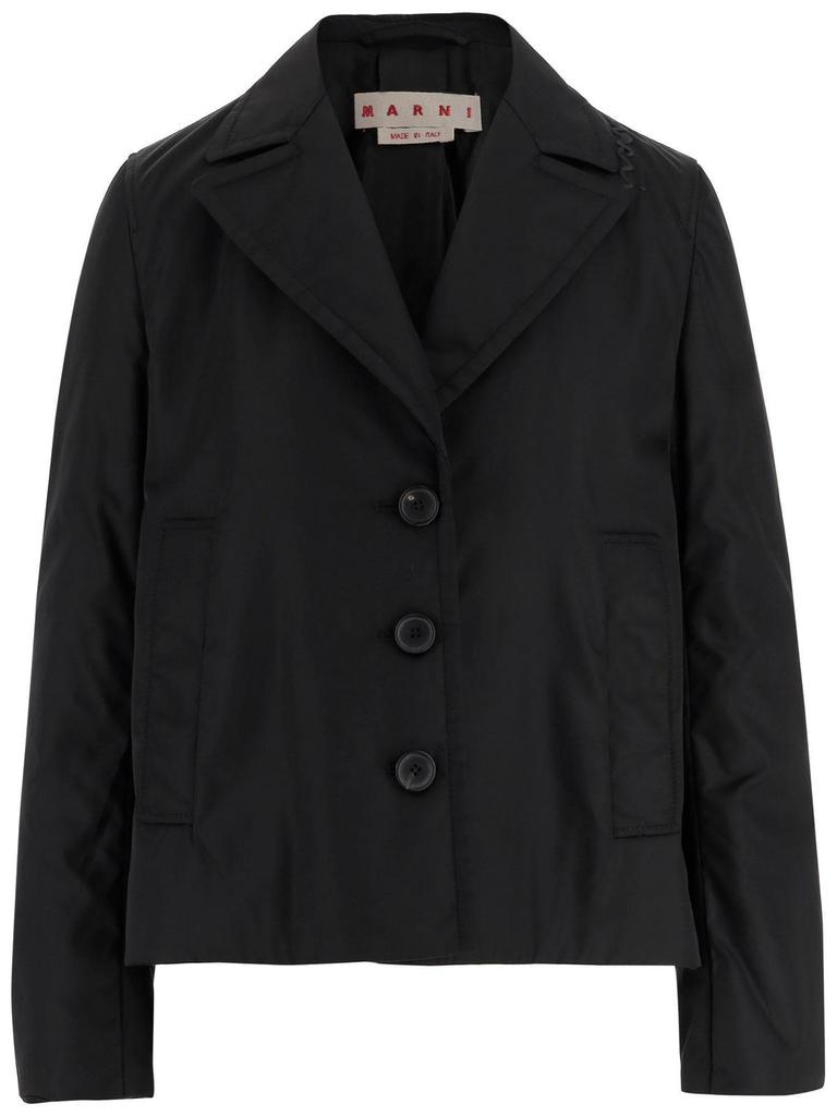 ブルゾン Marni Double-Breasted Jacket With Belted Waist Marni Double-Breasted Jacket With Belted Waist - Jackets