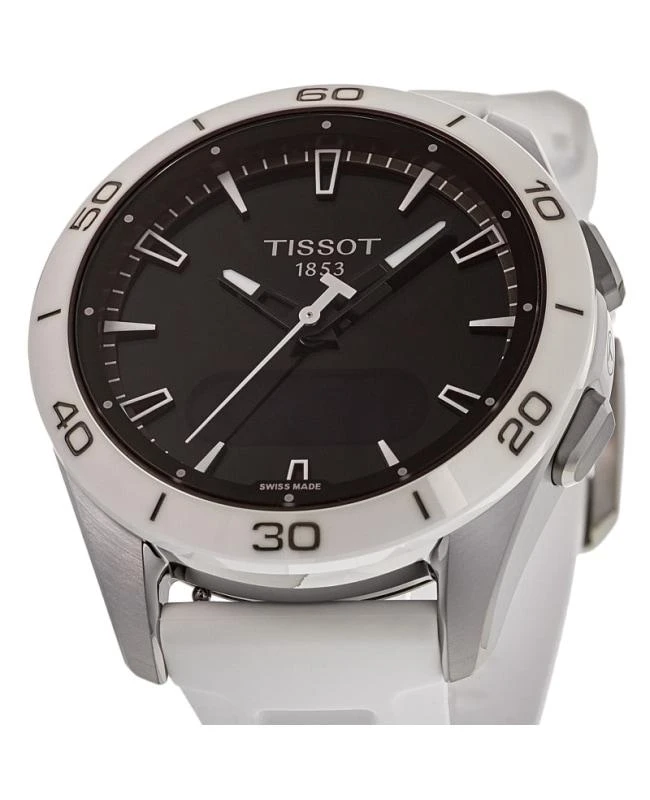 Tissot Tissot T-Touch Connect Solar Sport GMT Digital Dial Titanium White Silicone Strap Men's Watch T153.420.47.051.03 2