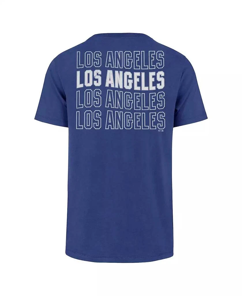 '47 Brand Men's Royal Los Angeles Dodgers Hang Back Franklin T-Shirt 2