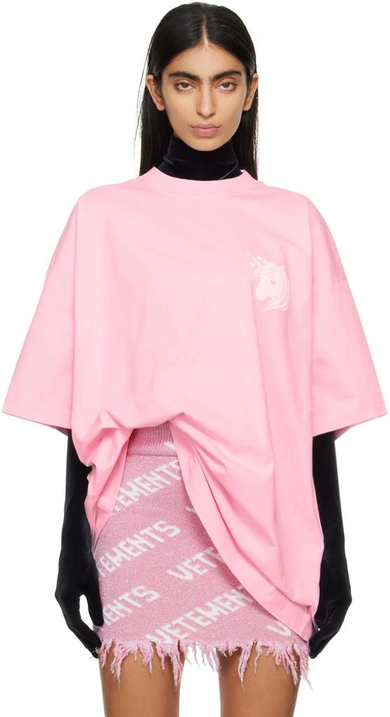 Vetements Pink Unicorn T-shirt 1