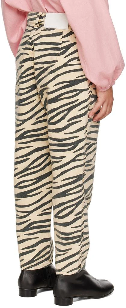 maed for mini Kids Black 
Off-White Twiggy Tiger Loose Jeans 3