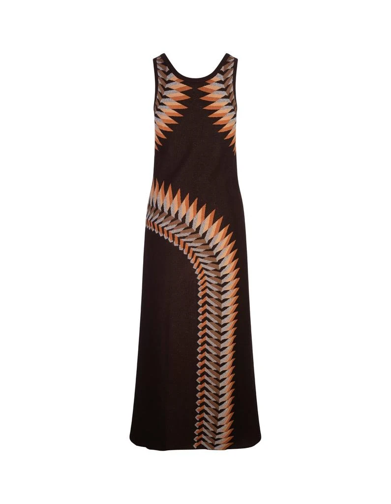 brown lurex dress Mc2 Saint Barth Women's Knitted dresses - Natural