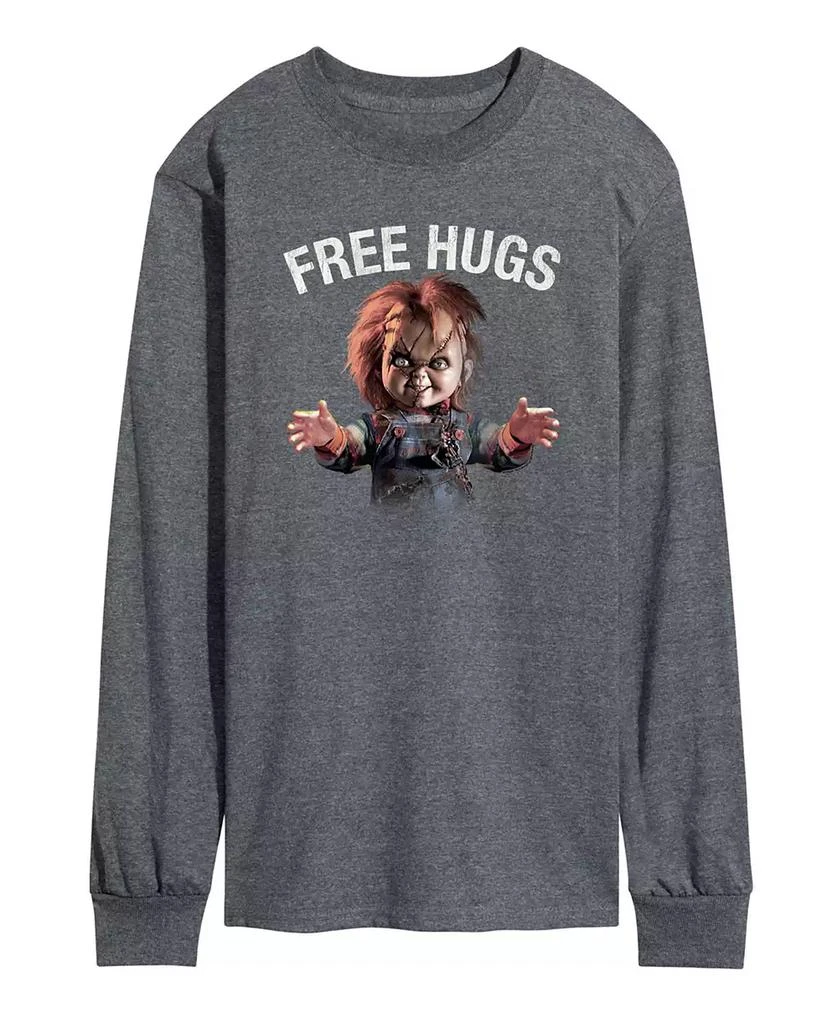 AIRWAVES Men's Chucky Free Hugs Long Sleeve T-shirt 1