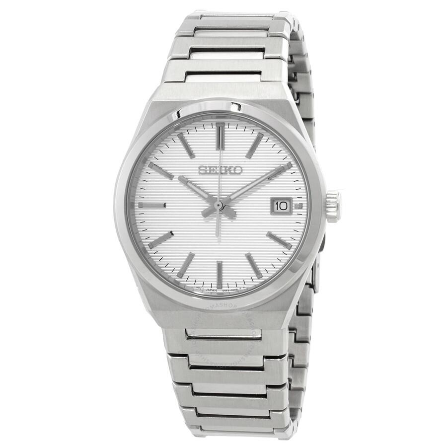 Seiko Classic Quartz White Dial Men's Watch SUR553P1