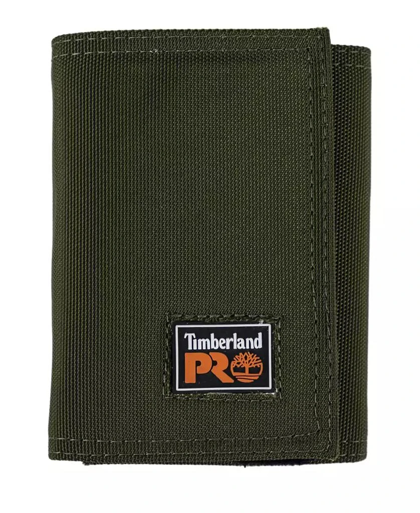 Timberland Men's Heavy Duty Fabric Trifold Wallet 1