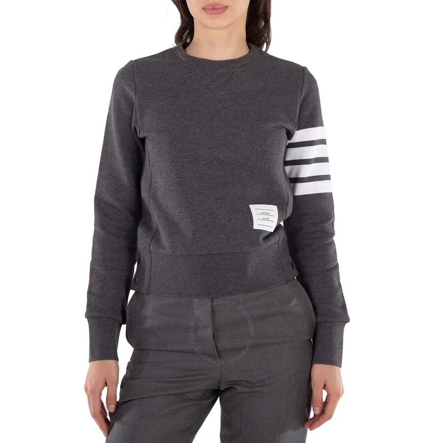 Thom Browne Four-Bar Stripe Cotton Sweatshirt